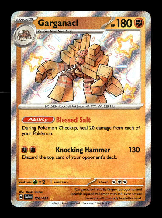 Pokemon Paldean Fates Garganacl 178