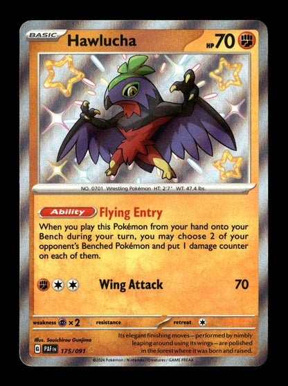 Pokemon Paldean Fates Hawlucha 175