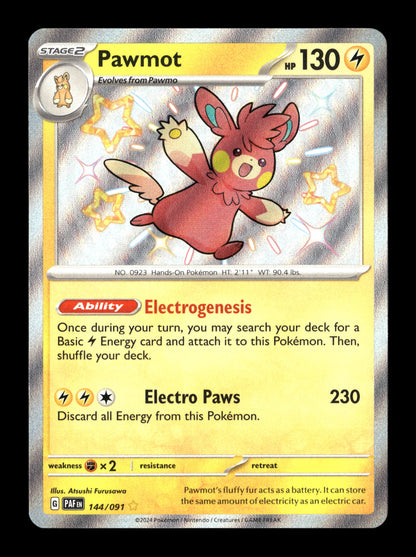 Pokemon Paldean Fates Pawmot 144