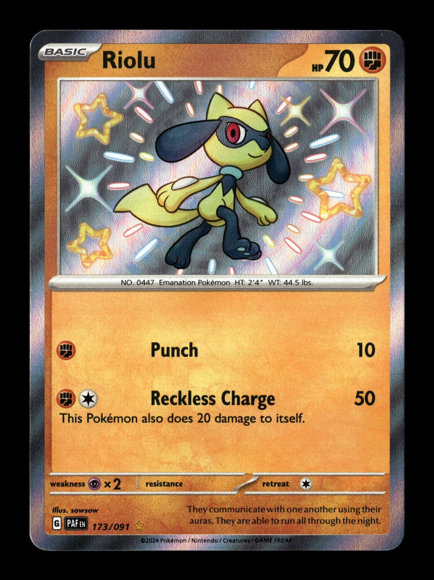 Pokemon Paldean Fates Riolu 173