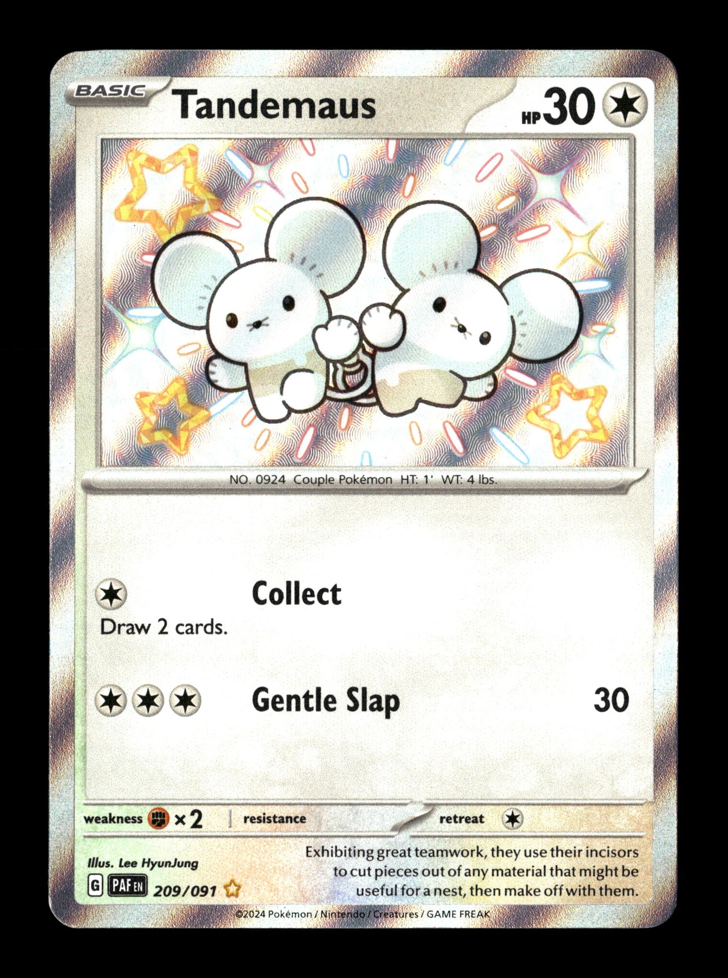 Pokemon Paldean Fates Tandemaus 209
