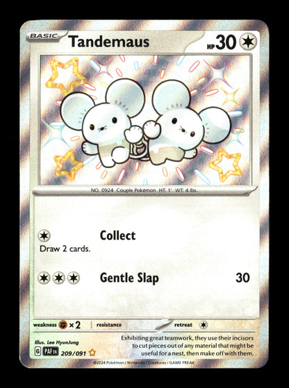 Pokemon Paldean Fates Tandemaus 209