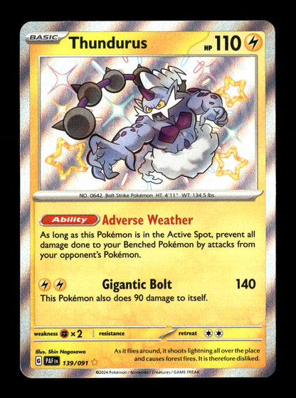 Pokemon Paldean Fates Thundurus 139