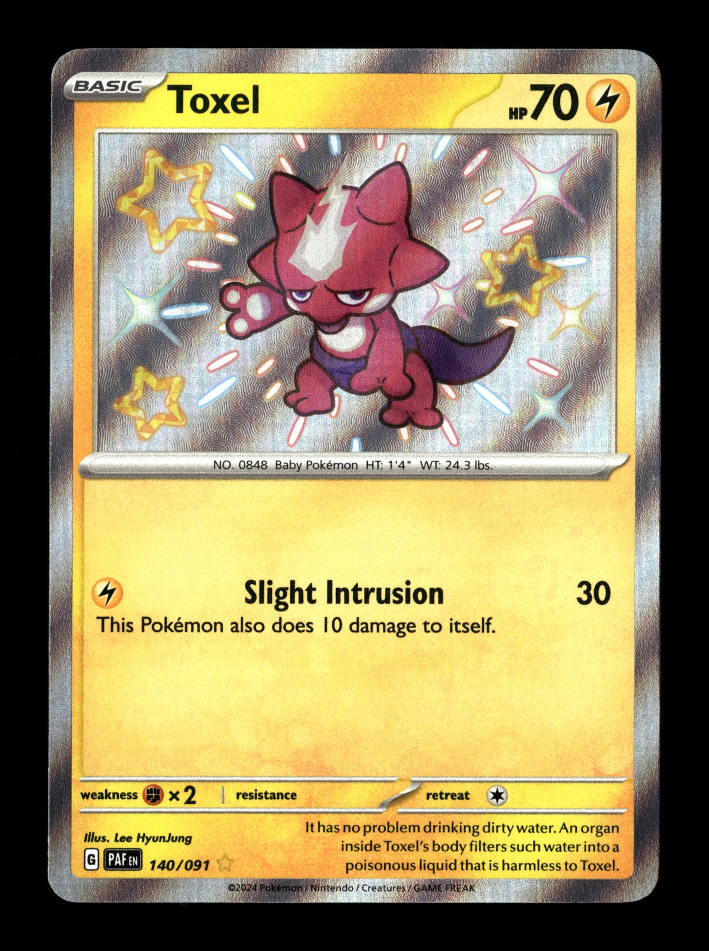 Pokemon Paldean Fates Toxel 140