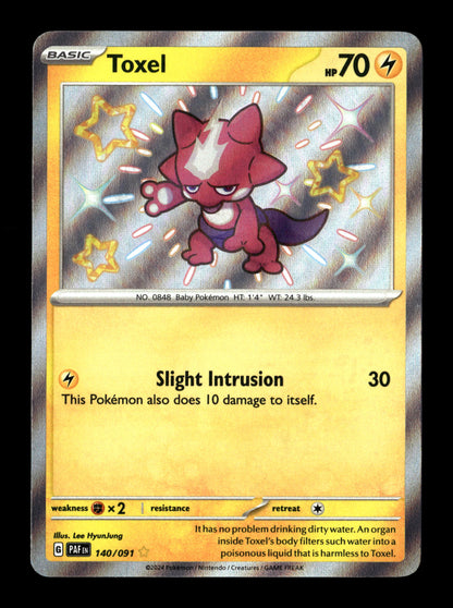 Pokemon Paldean Fates Toxel 140