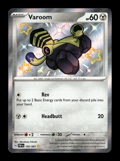 Pokemon Paldean Fates Varoom 192