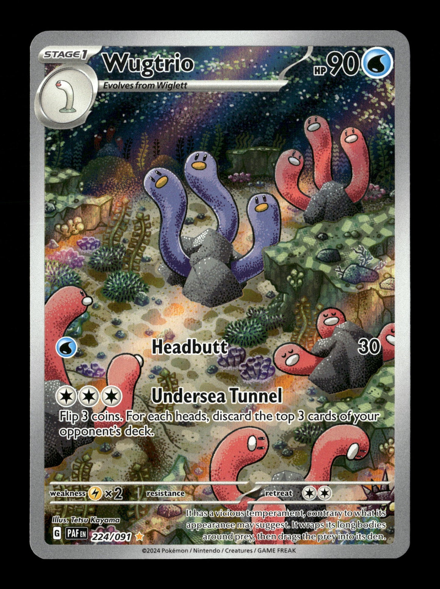 Pokemon Paldean Fates Wugtrio 224