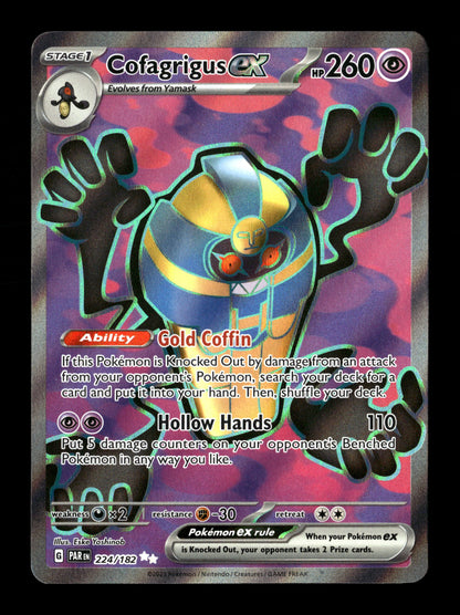 Pokemon Paradox Rift Cofagrigus ex 224