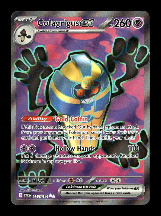 Pokemon Paradox Rift Cofagrigus ex 224