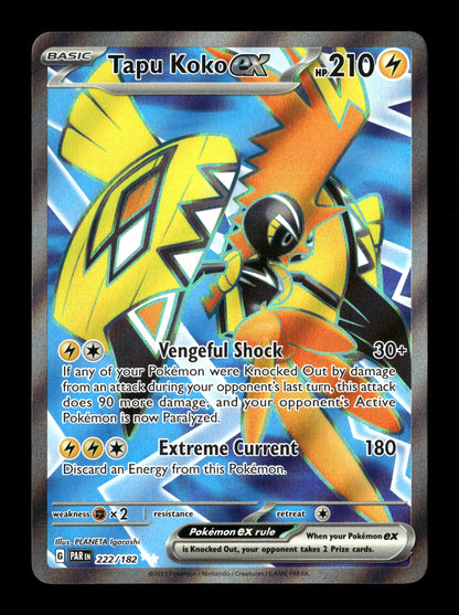 Pokemon Paradox Rift Tapu Koko ex 222
