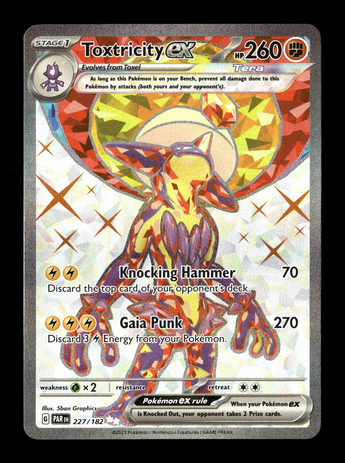 Pokemon Paradox Rift Toxtricity ex 227