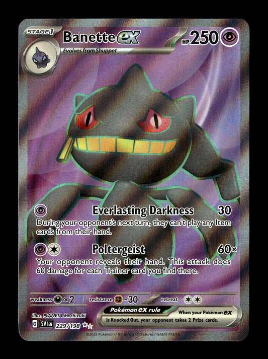 Pokemon Scarlet & Violet Base Set Banette ex 229