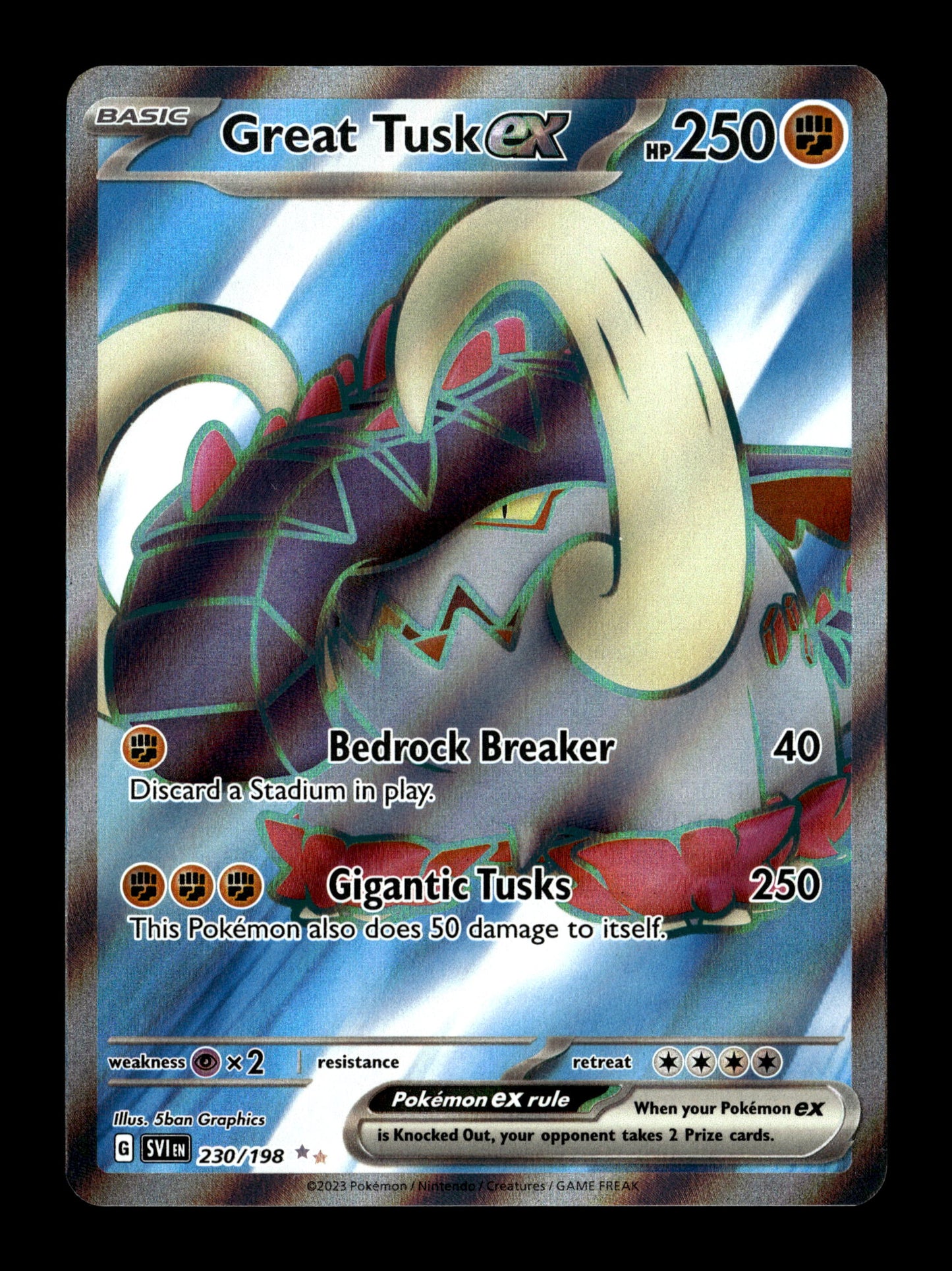 Pokemon Scarlet & Violet Base Set Great Tusk ex 230
