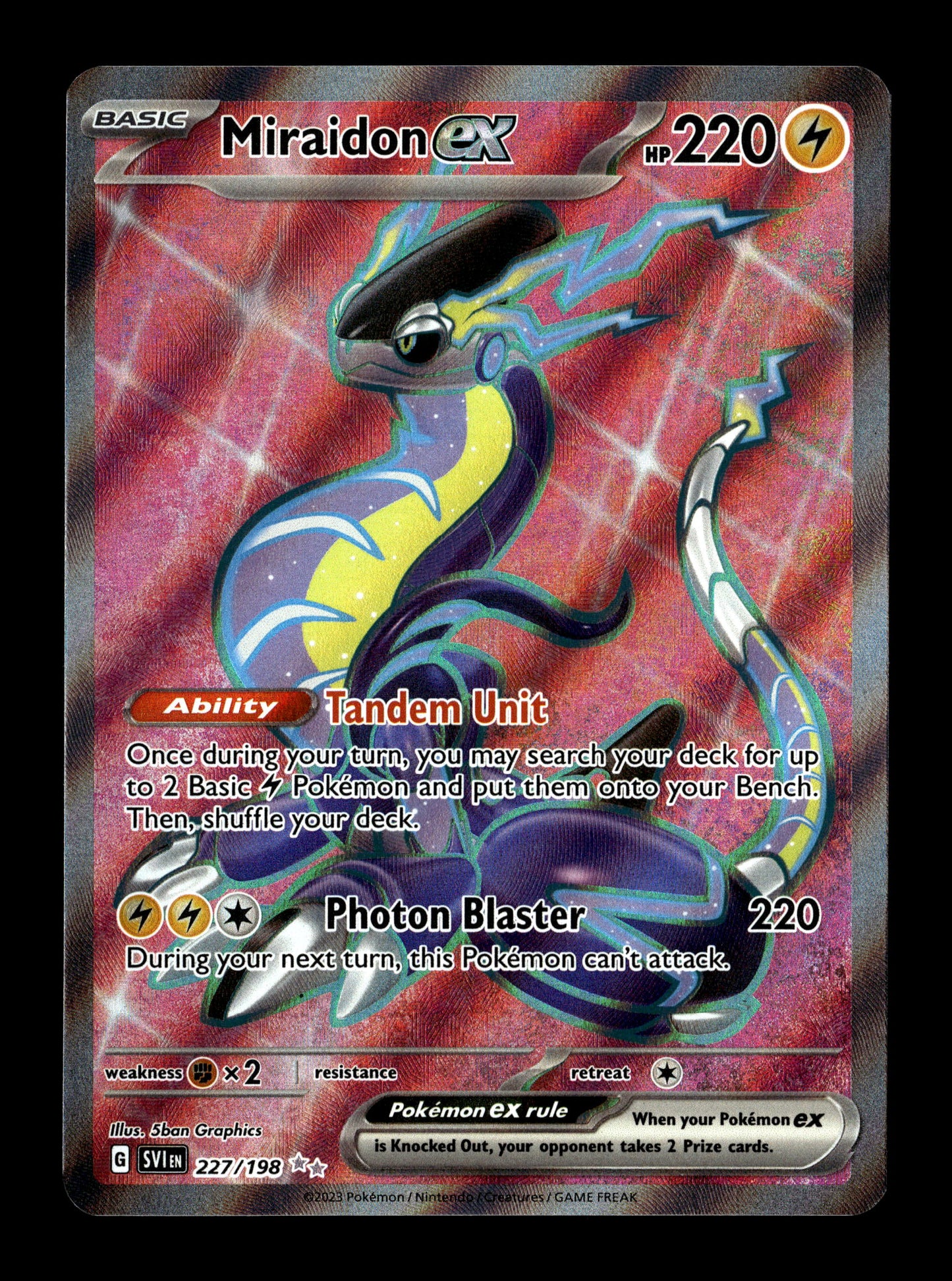 Pokemon Scarlet & Violet Base Set Miraidon ex 227