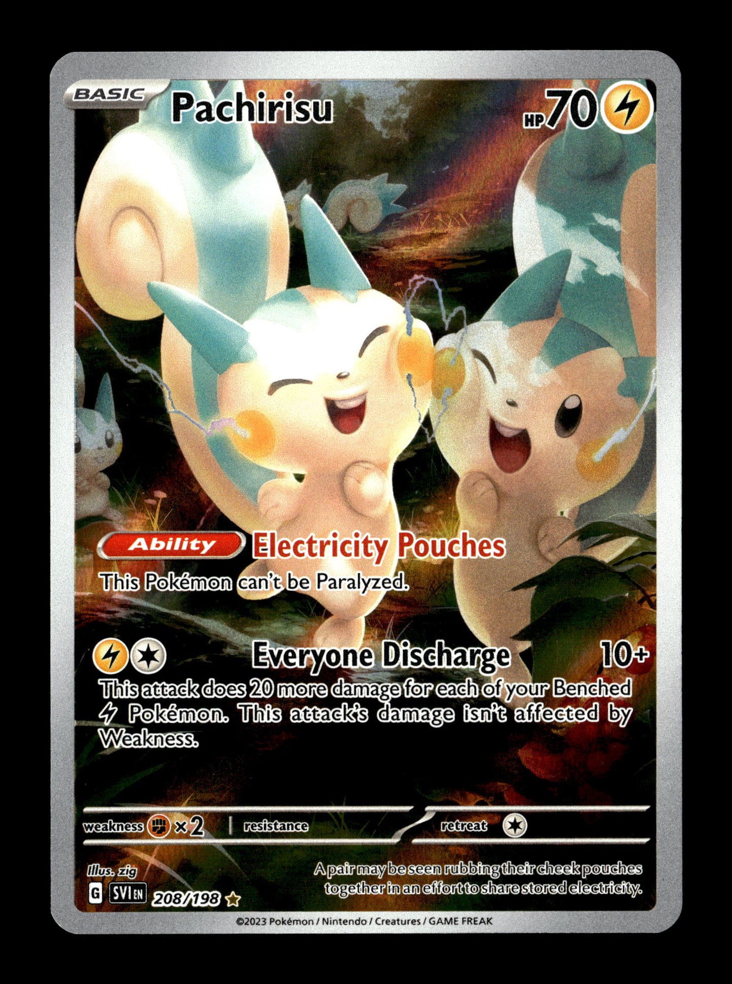 Pokemon Scarlet & Violet Base Set Pachirisu 208