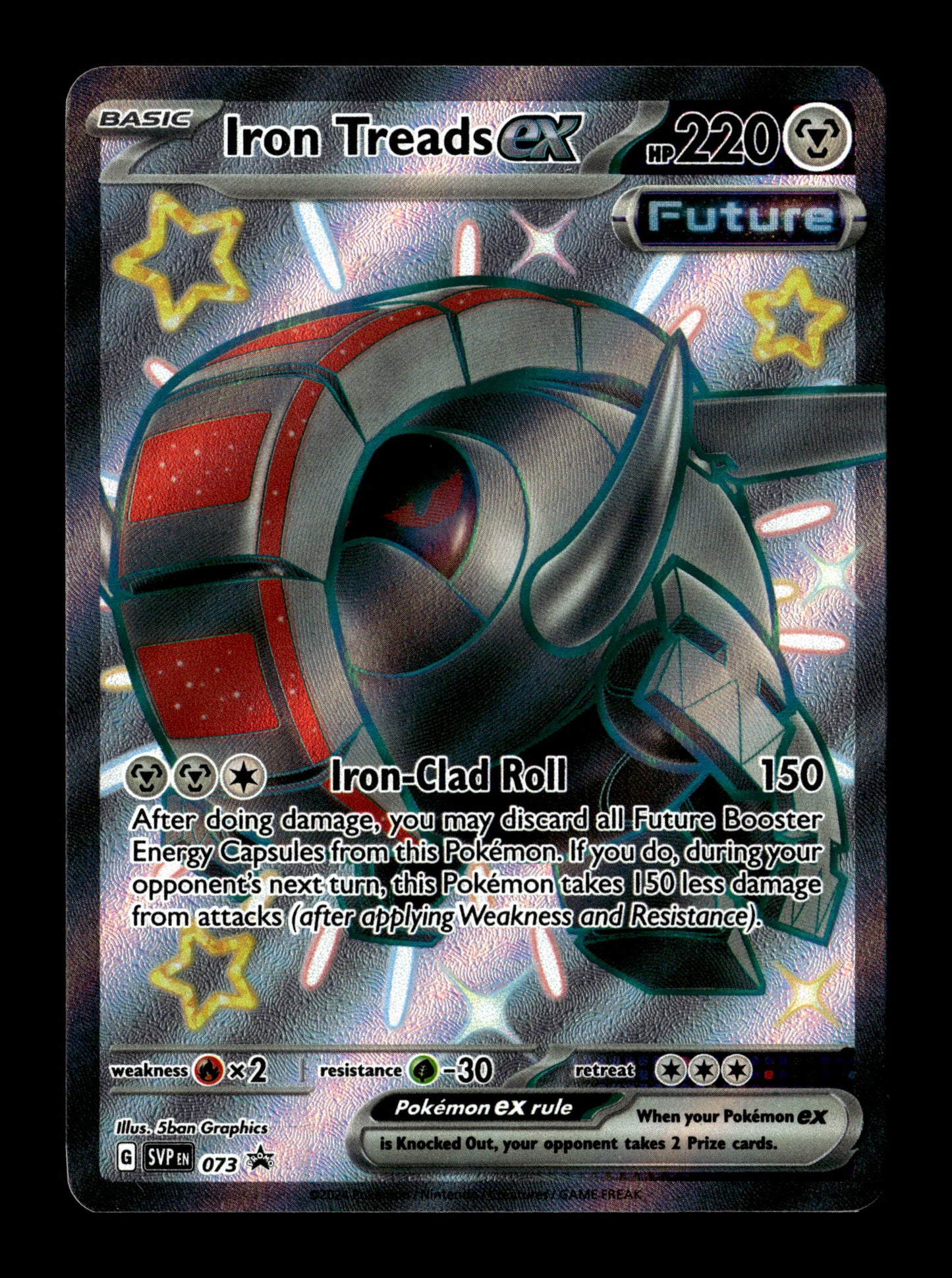 Pokemon Scarlet & Violet Promo Iron Treads ex 073