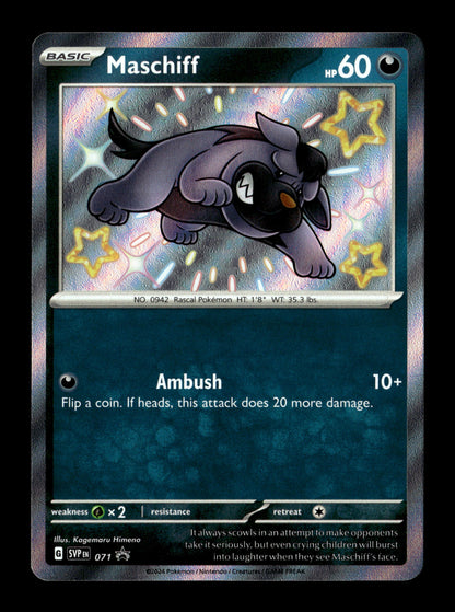 Pokemon Scarlet & Violet Promo Maschiff 071