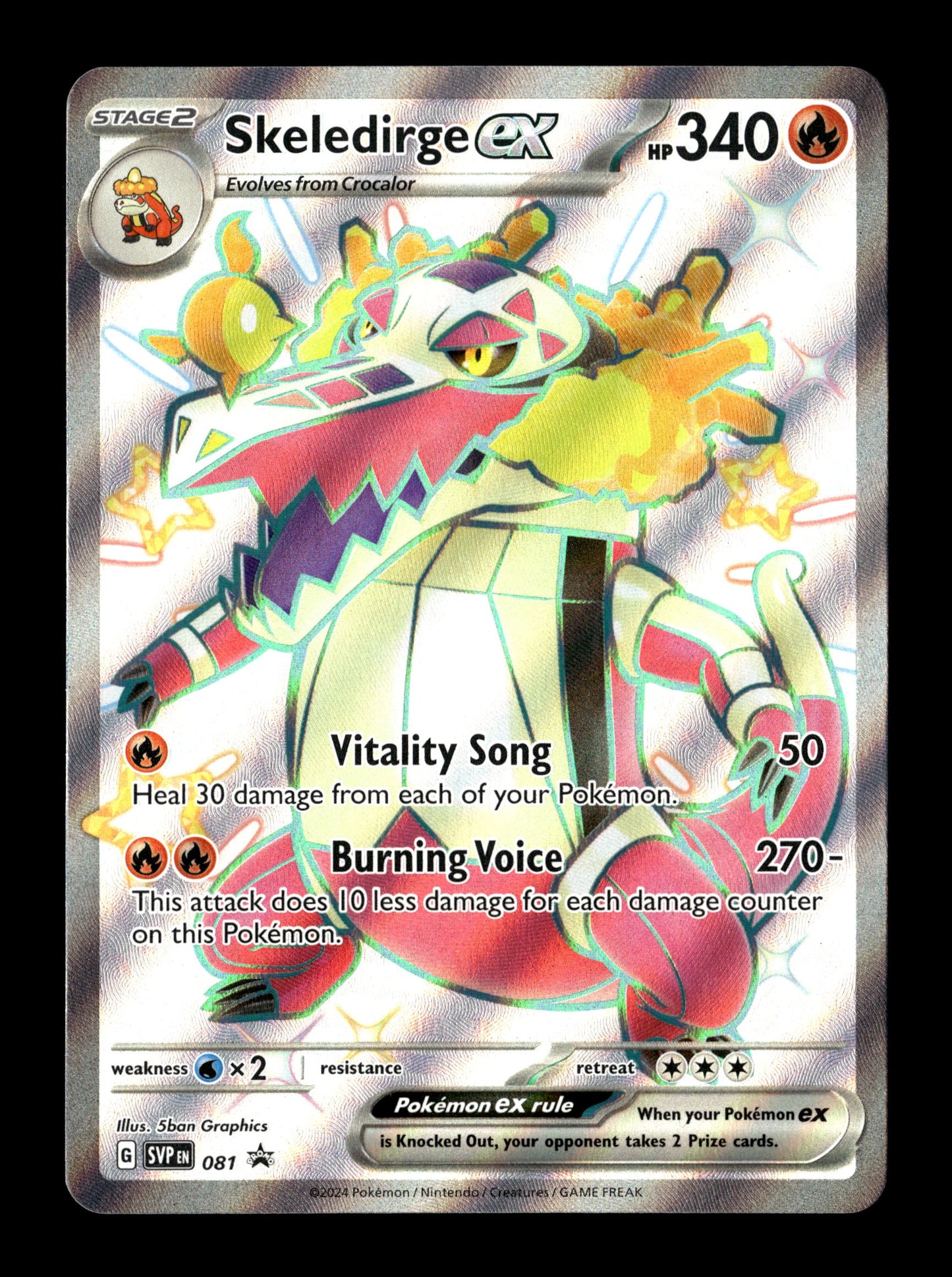 Pokemon Scarlet & Violet Promo Skeledirge ex 081