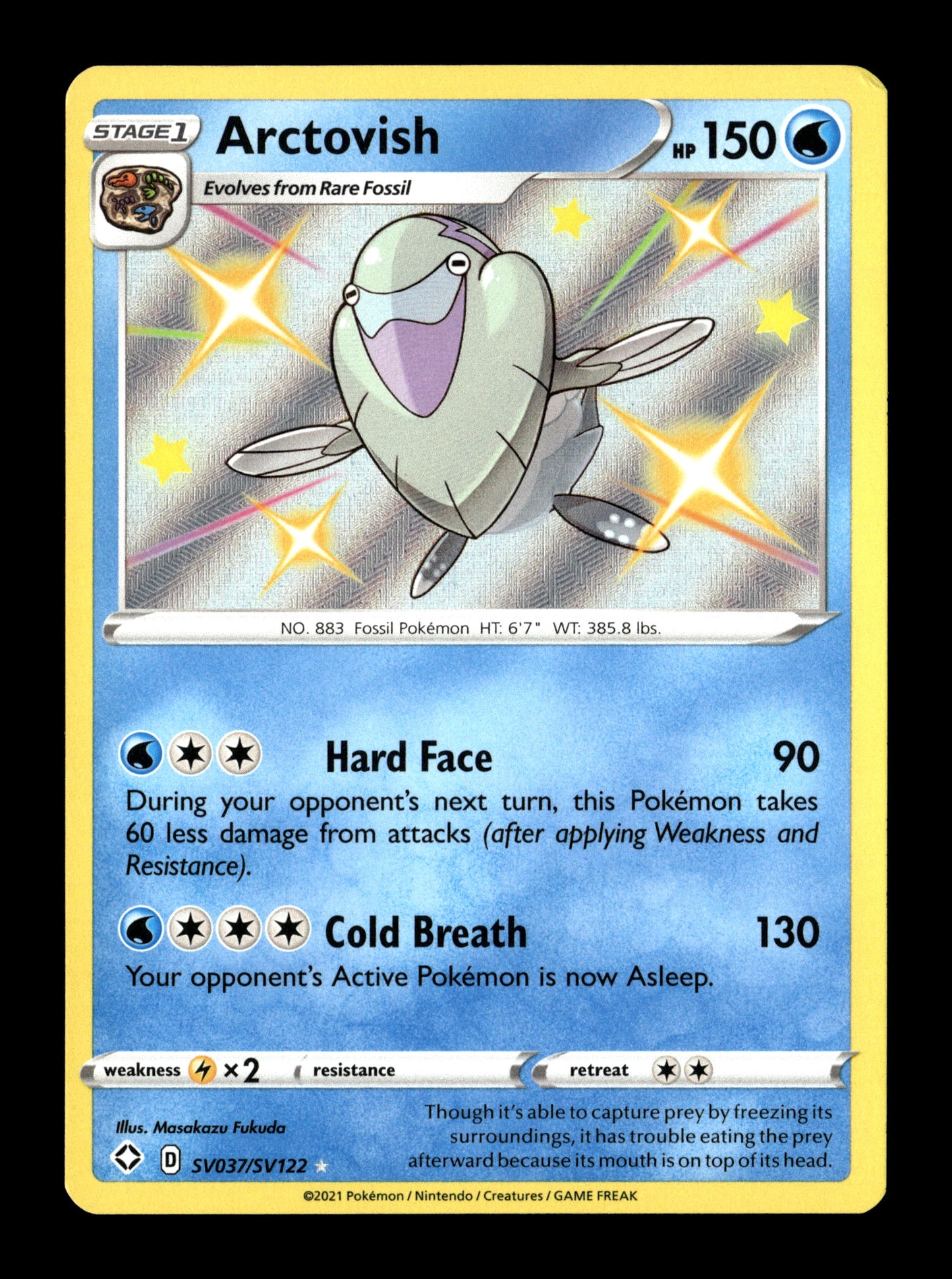 Pokemon Shining Fates Arctovish 037