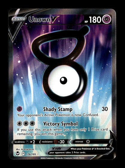 Pokemon Silver Tempest Unown V 176