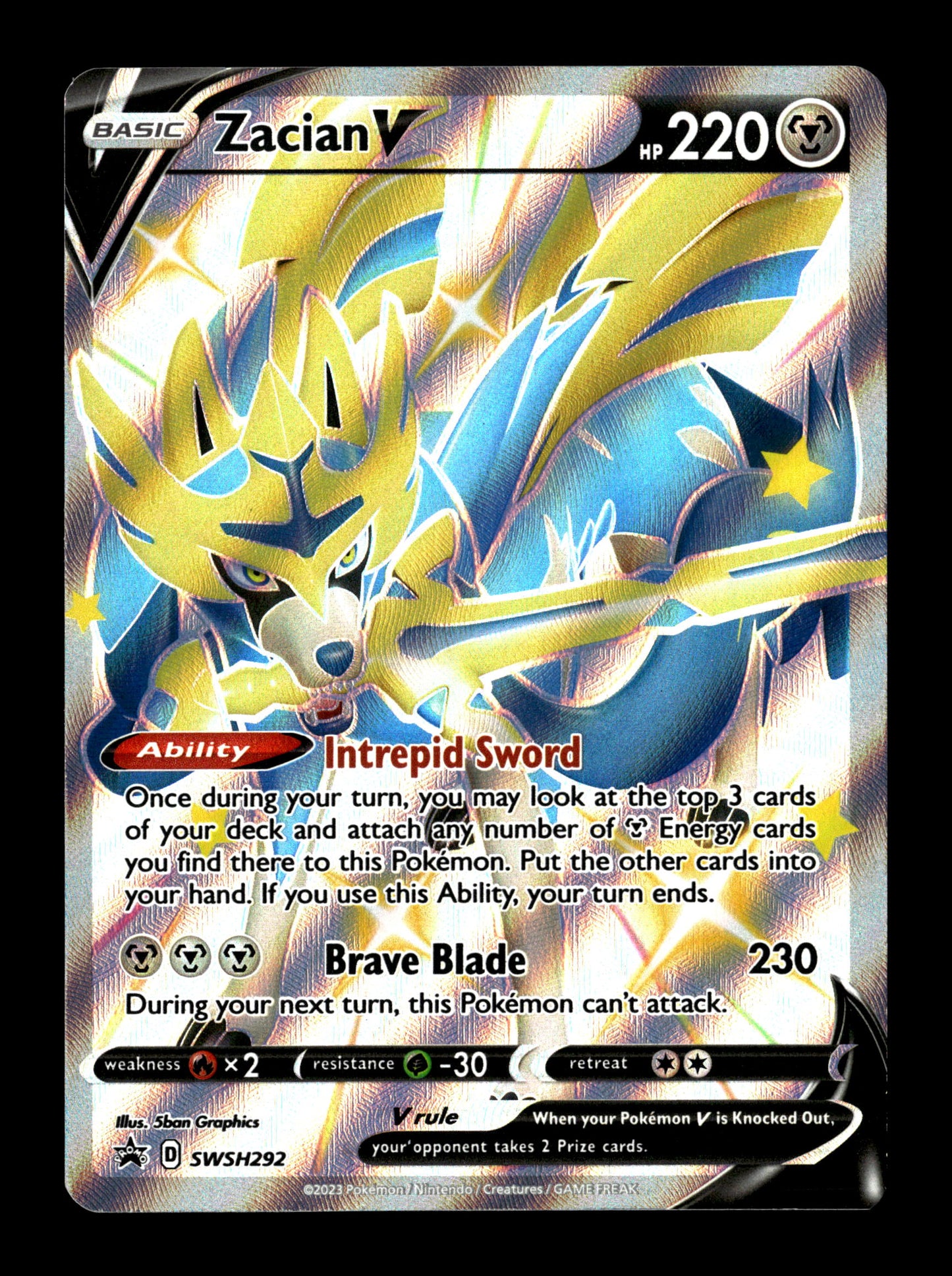 Pokemon Promo Zacian V 292