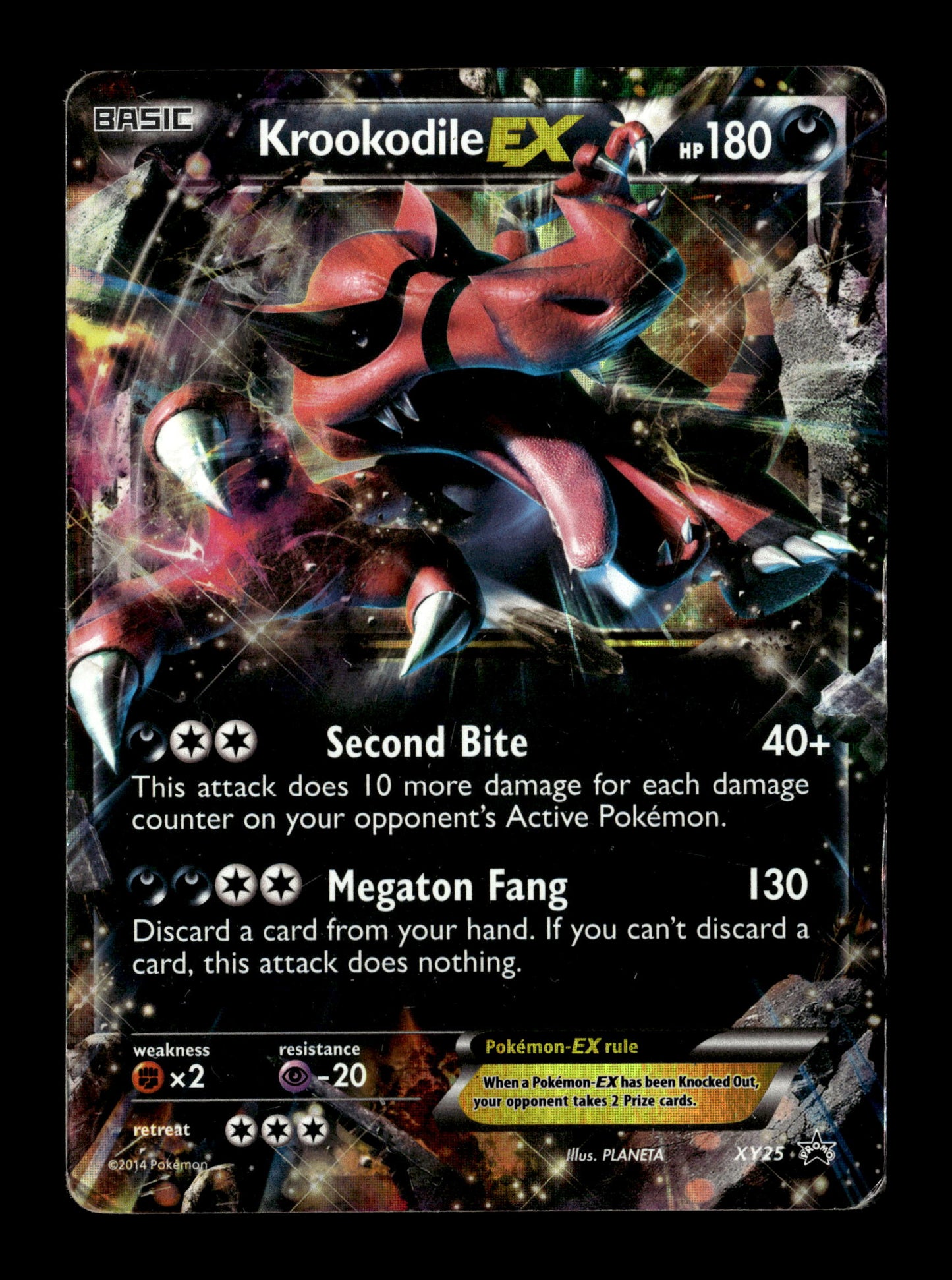 Pokemon XY Promo Krookodile EX XY25 - Heavily Played