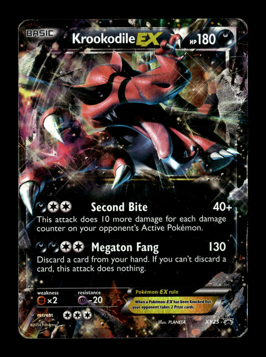 Pokemon XY Promo Krookodile EX XY25 - Heavily Played