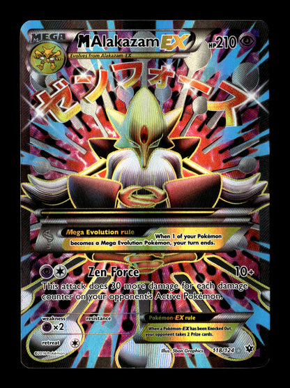 Pokemon Fates Collide M Alakazam EX 118 - Moderately Played