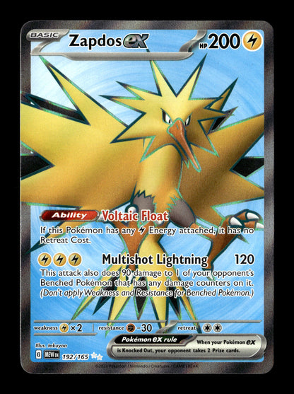 Pokemon 151 Zapdos ex 192