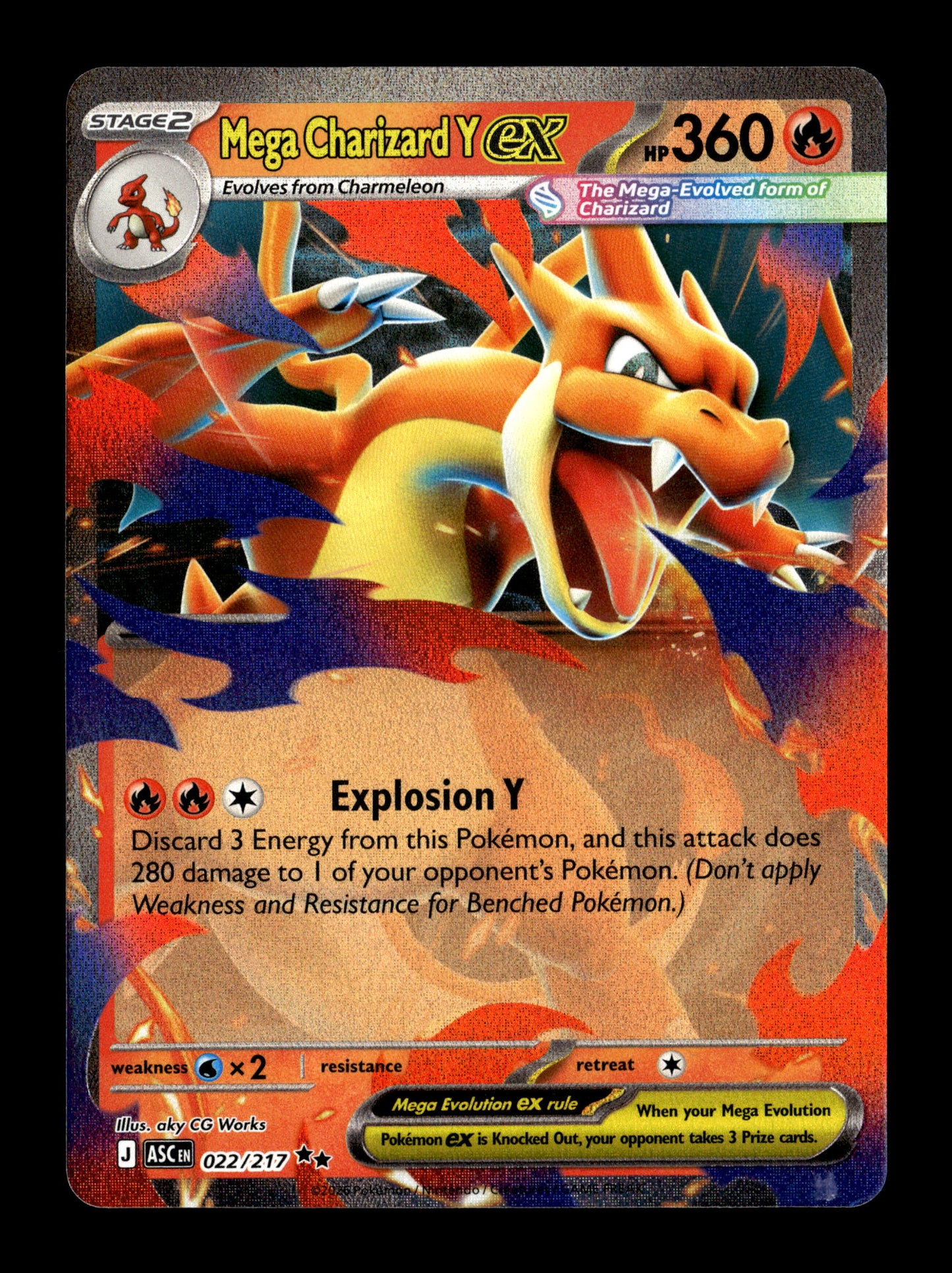 Pokemon Ascended Heroes Mega Charizard Y ex 22