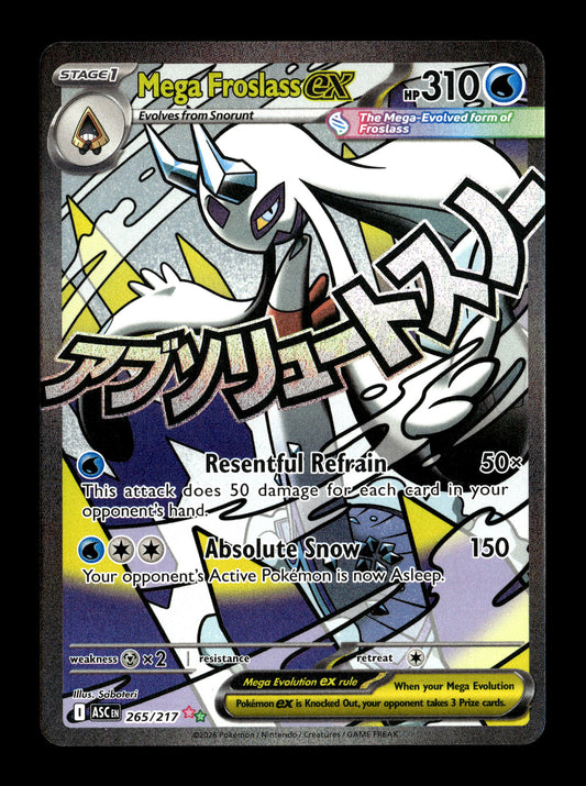 Pokemon Ascended Heroes Mega Froslass ex 265