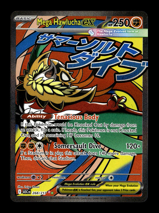 Pokemon Ascended Heroes Mega Hawlucha ex 268
