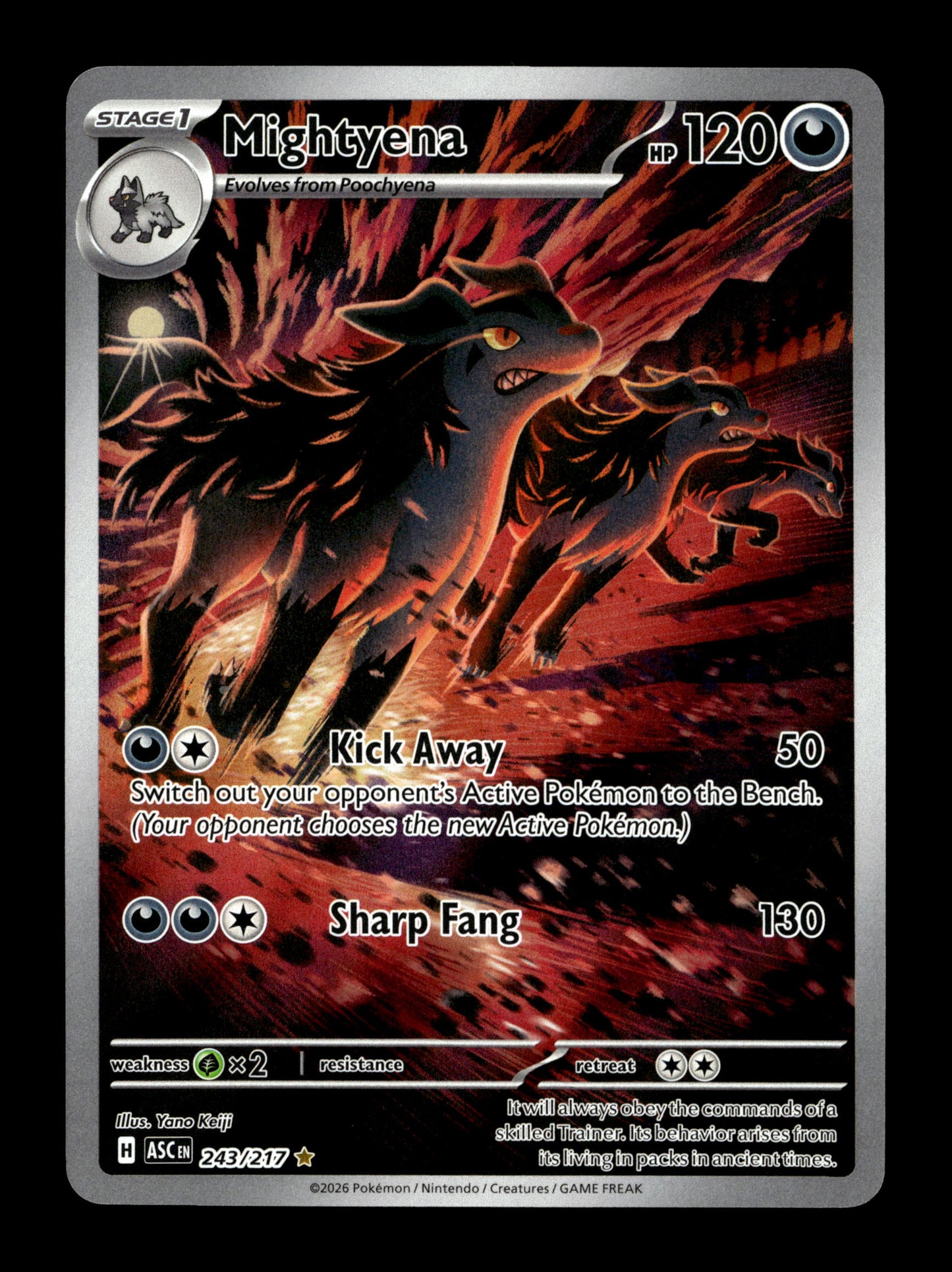 Pokemon Ascended Heroes Mightyena 243