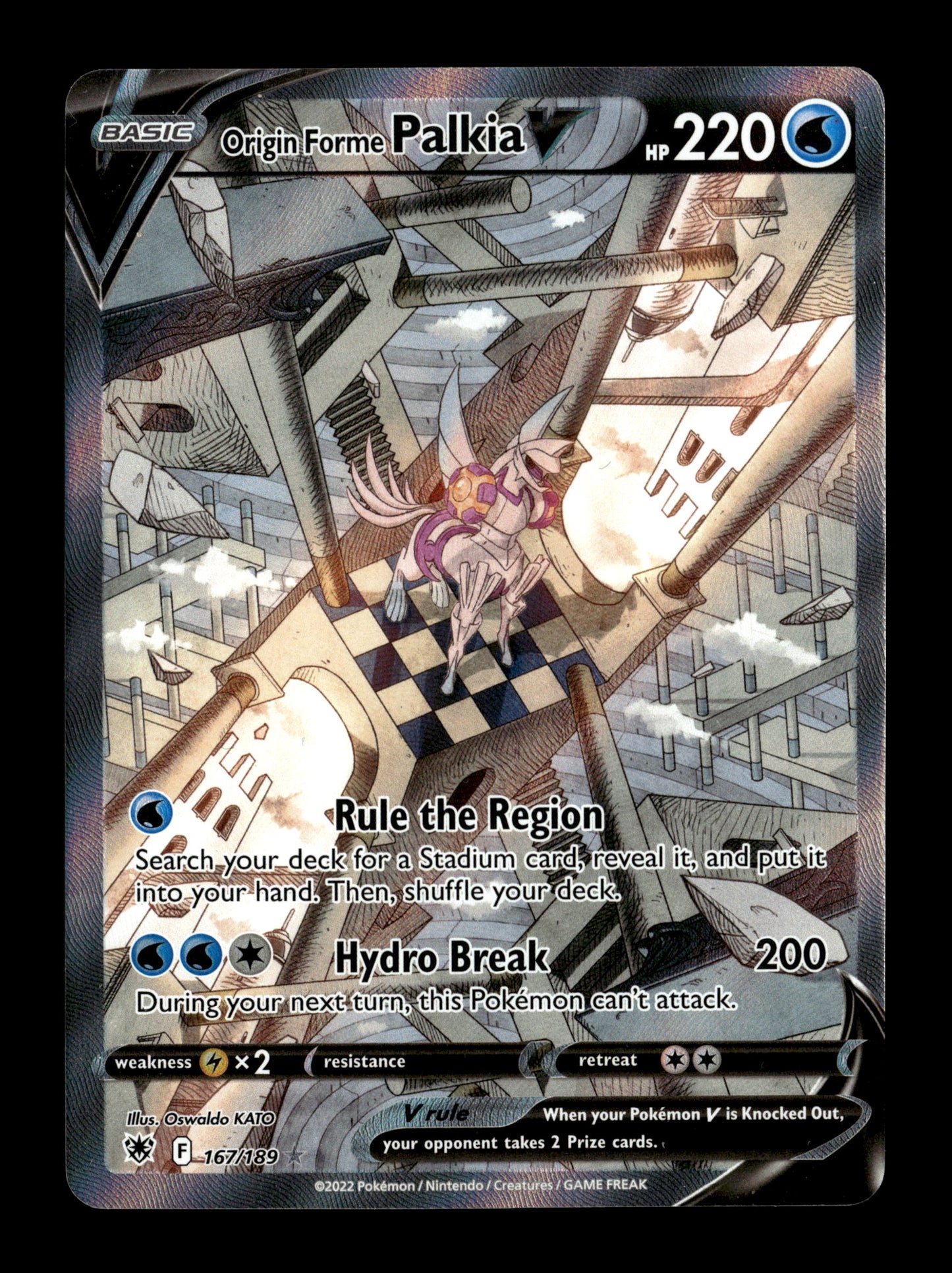 Pokemon Astral Radiance Origin Forme Palkia V 167