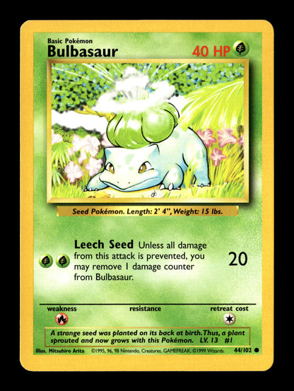 Pokemon Base Set Bulbasaur 44