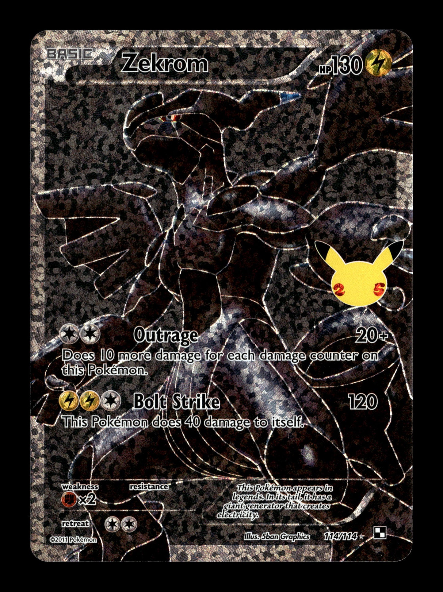 Pokemon Celebrations Zekrom 114