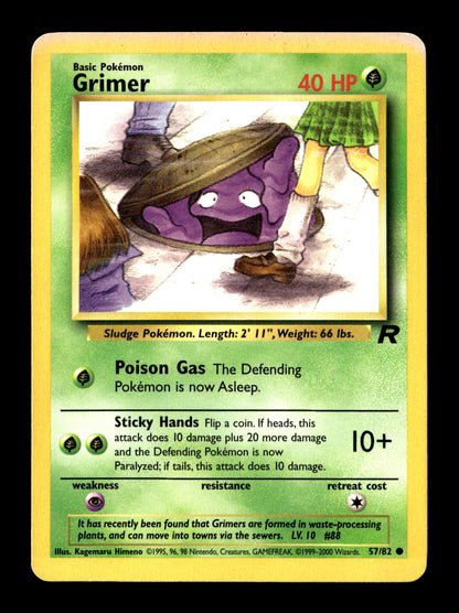 Pokemon Team Rocket Grimer 57 - Moderately Played