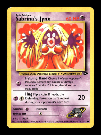 Pokemon Gym Challenge Sabrina's Jynx 57 - Moderately Played