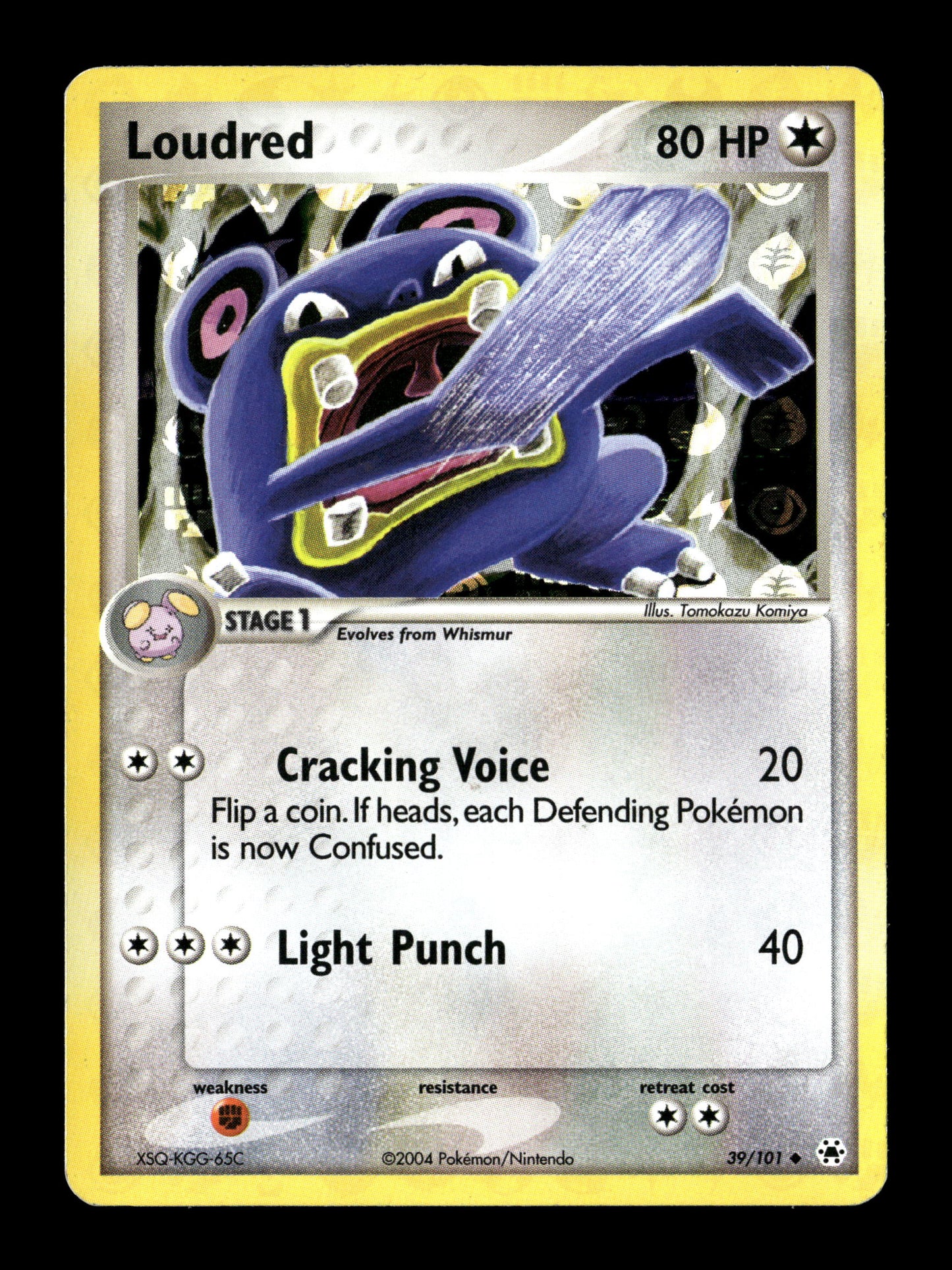 Pokemon EX Hidden Legends Reverse Holo Loudred 39 - Lightly Played