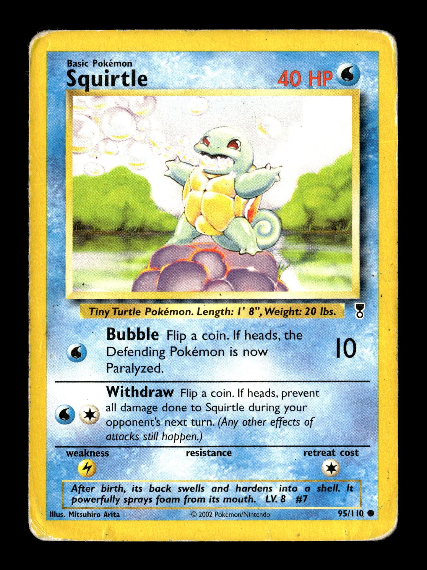 Pokemon Legendary Collection Squirtle 95 - Heavily Played