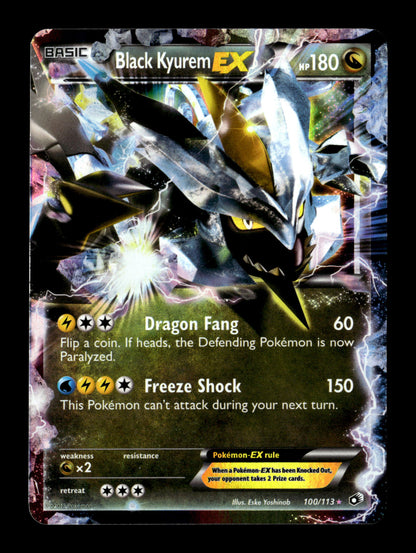 Pokemon Legendary Treasures Black Kyurem EX 100