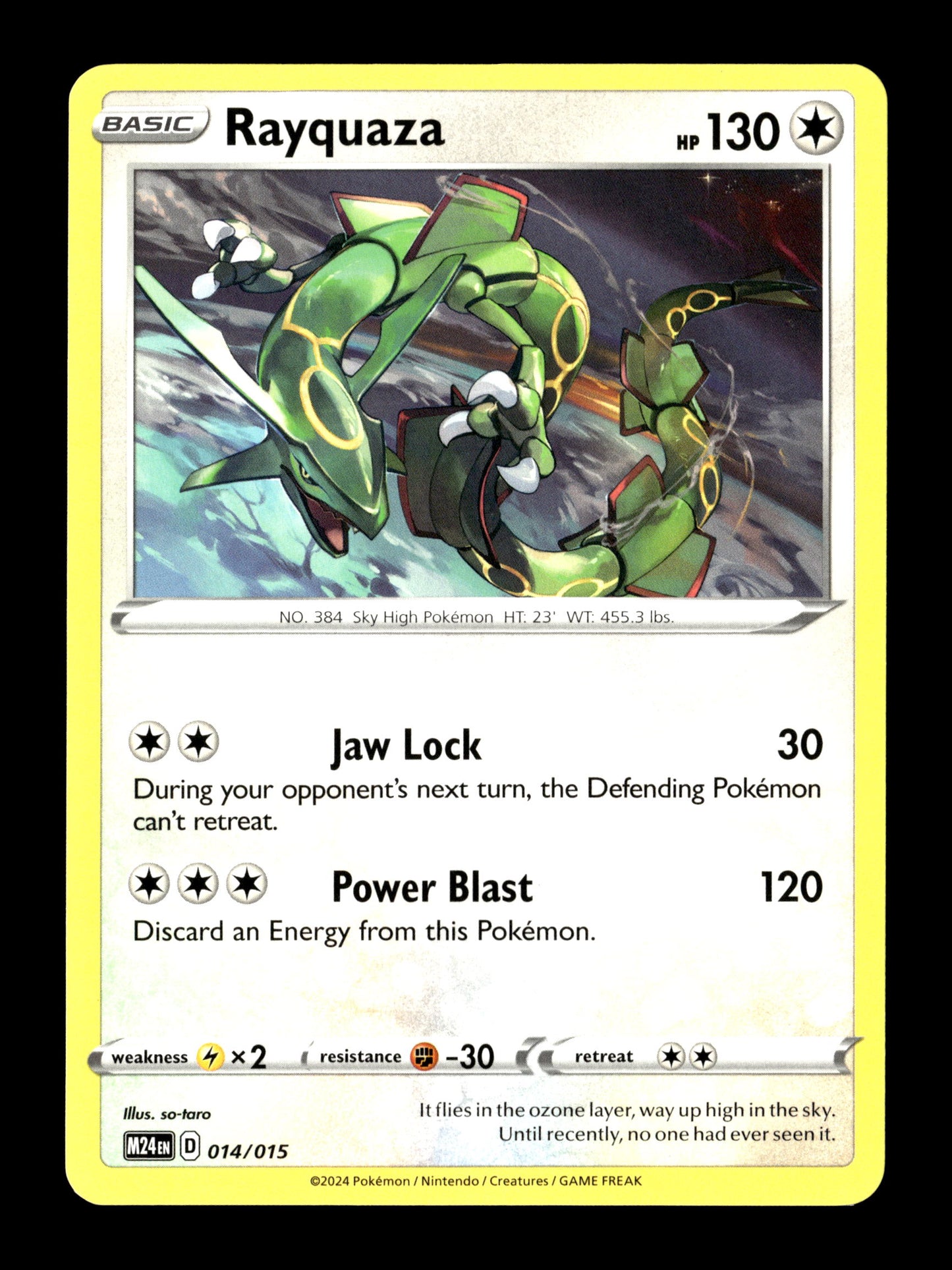 Pokemon McDonalds Promo 2024 Rayquaza 14