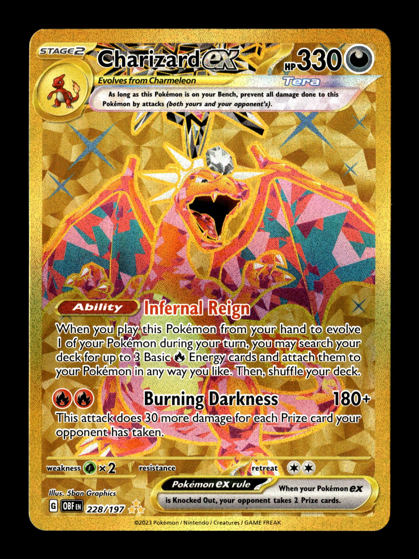 Pokemon Obsidian Flames Charizard ex 228