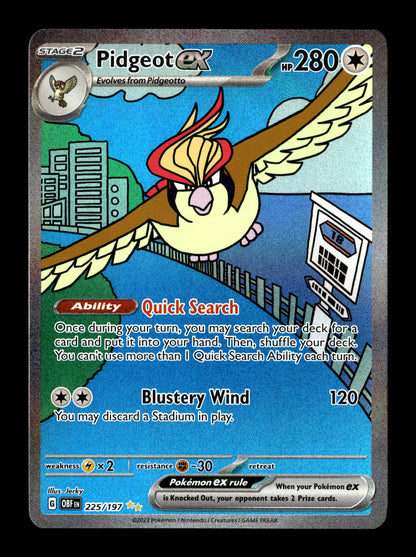 Pokemon Obsidian Flames Pidgeot ex 225