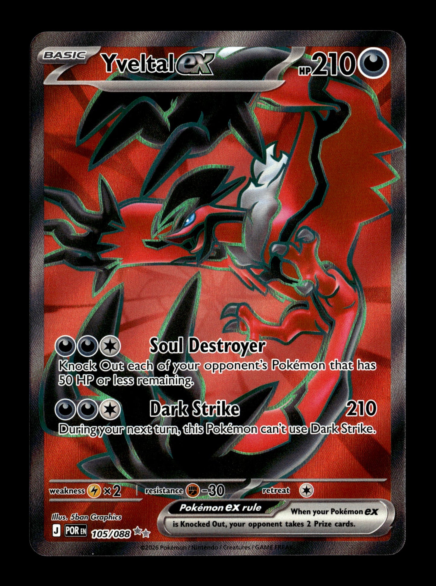 Pokemon Perfect Order Yveltal ex 105