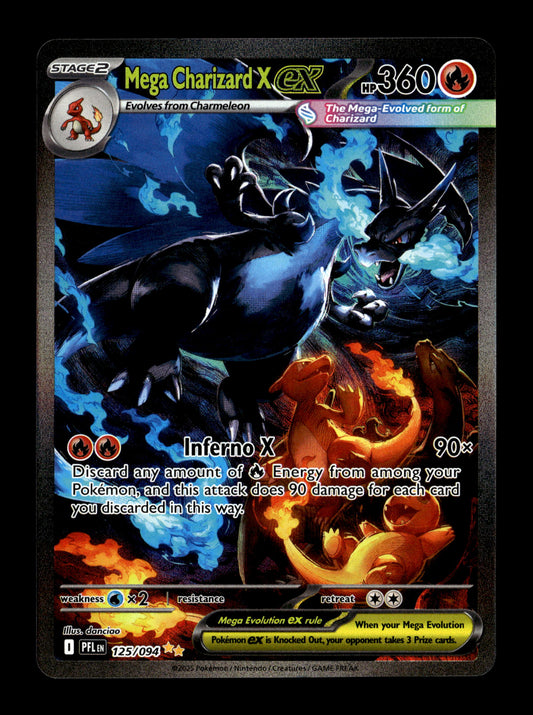 Pokemon Phantasmal Flames Mega Charizard X ex 125