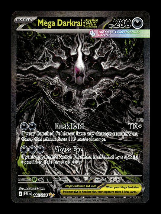 Pokemon Pitch Black Mega Darkrai ex 116