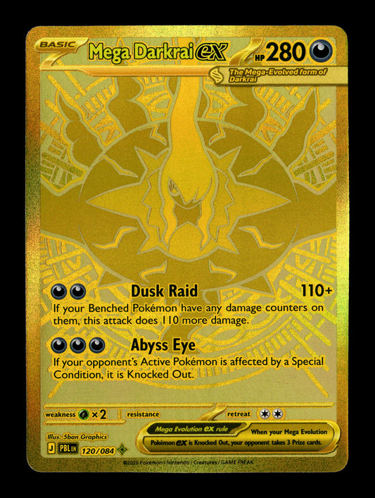 Pokemon Pitch Black Mega Darkrai ex 120
