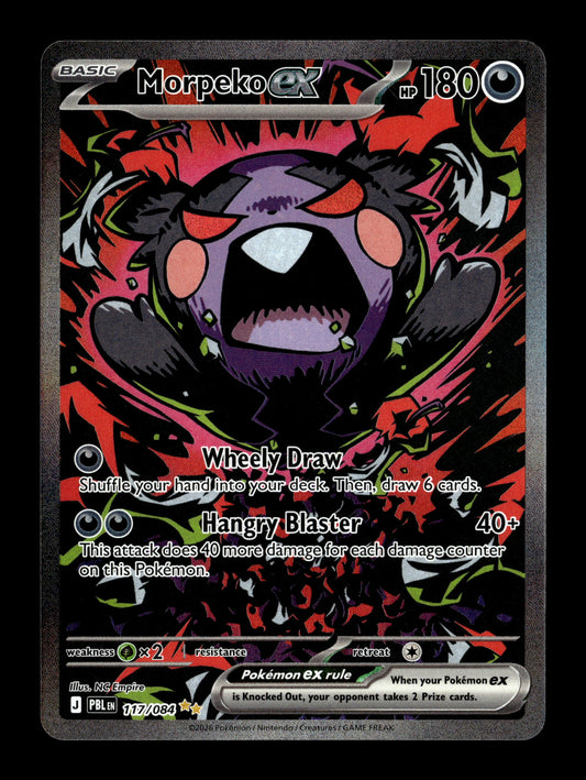 Pokemon Pitch Black Morpeko ex 117