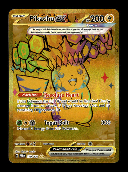 Pokemon Prismatic Evolutions Pikachu ex 179